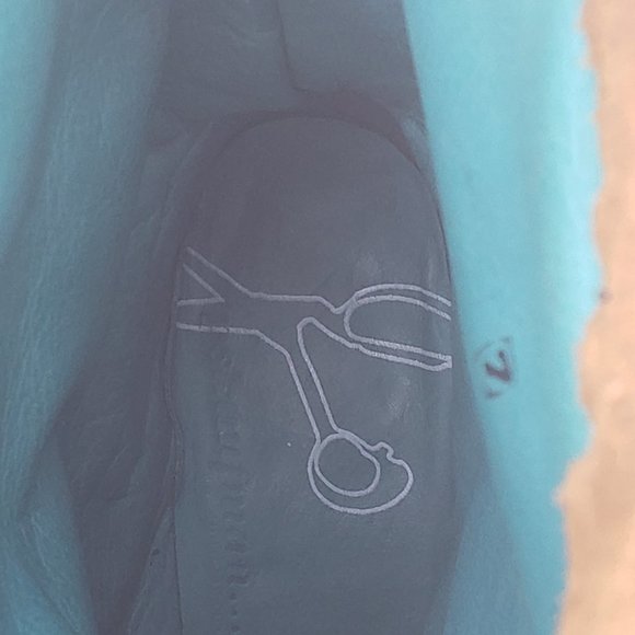 PSKaufman Boots Brown Suede Black Rubber Cap Almond Toe Mid Calf Womens 7 - Picture 8 of 8